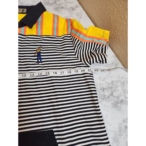 Black Pyramid Men's Cotton Embroidered‎ Striped Front Pockets Shirt Size XL - Picture 5 of 6